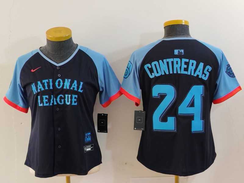 Women's Milwaukee Brewers #24 William Contreras Navy 2024 All Star Limited Stitched Jersey,We sell and wholesale Women's Milwaukee Brewers #24 William Contreras Navy 2024 All Star Limited Stitched Jersey on line form chian!